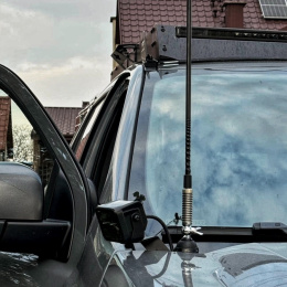 Uchwyty lamp i anteny CB lub VHF/UHF na pokrywę silnika Ford Ranger 2012-2022